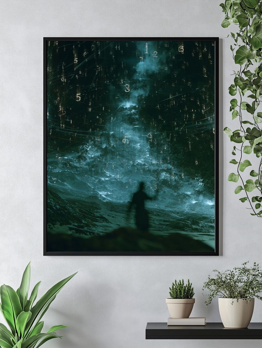 Surreal Number Storm Poster. — room view 4