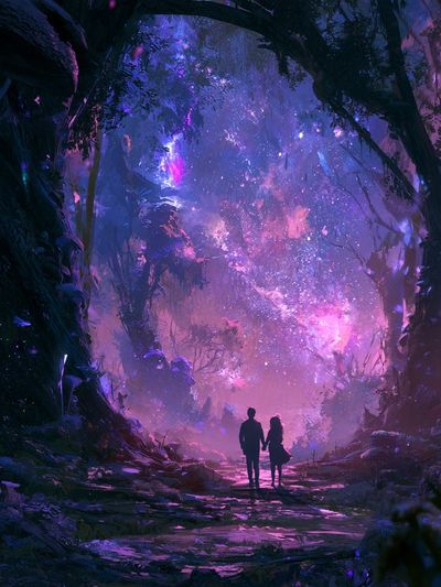 Enchanted Forest Starlight Print.