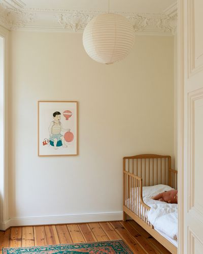 Child with Balloons Illustration Poster.