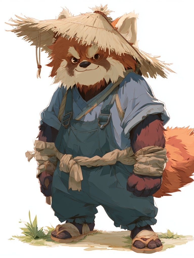 Samurai Fox Illustration Poster. poster — illustration art