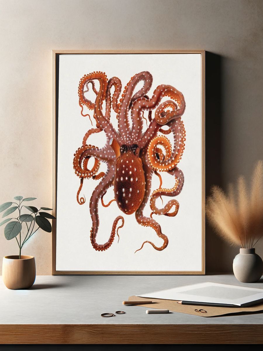 Callistoctopus macropus (White-spotted Octopus) Mediterranean. — room view 2