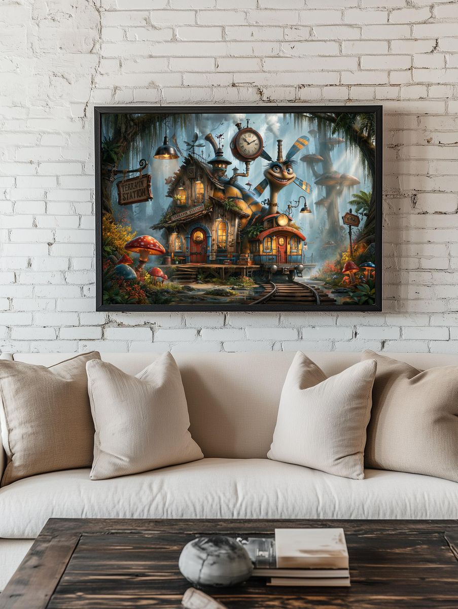 Terrapin Station Fantasy Illustration Poster. room preview