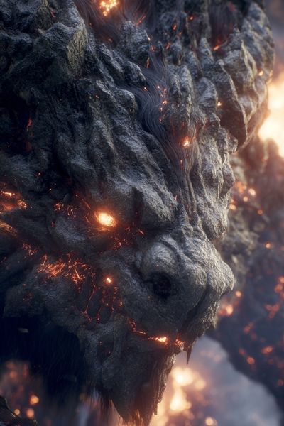 Molten Dragon Rock Poster. poster