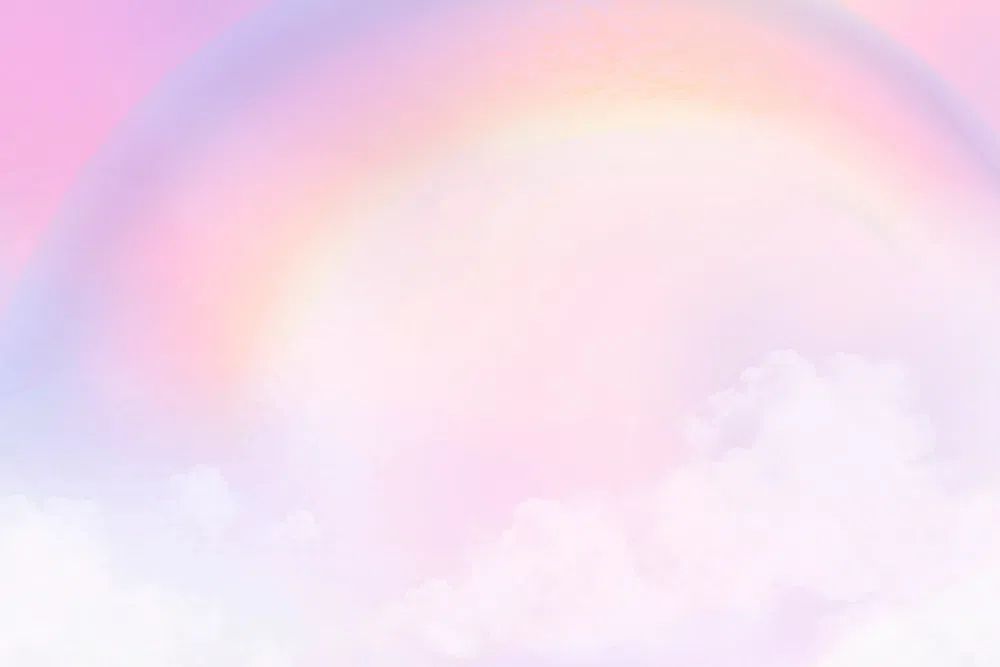 Pastel background aesthetic pink gradient. poster — illustration art