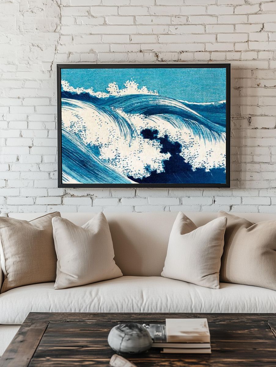 Ocean waves (1878-1940) vintage Japanese. — room view 1