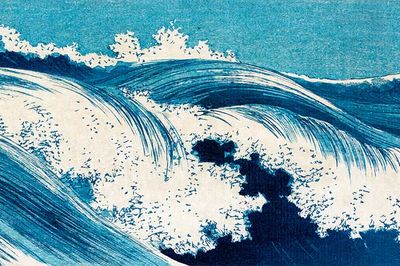 Ocean waves (1878-1940) vintage Japanese.