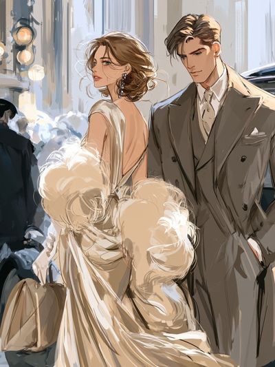 Elegant Couple Fashion Poster. poster