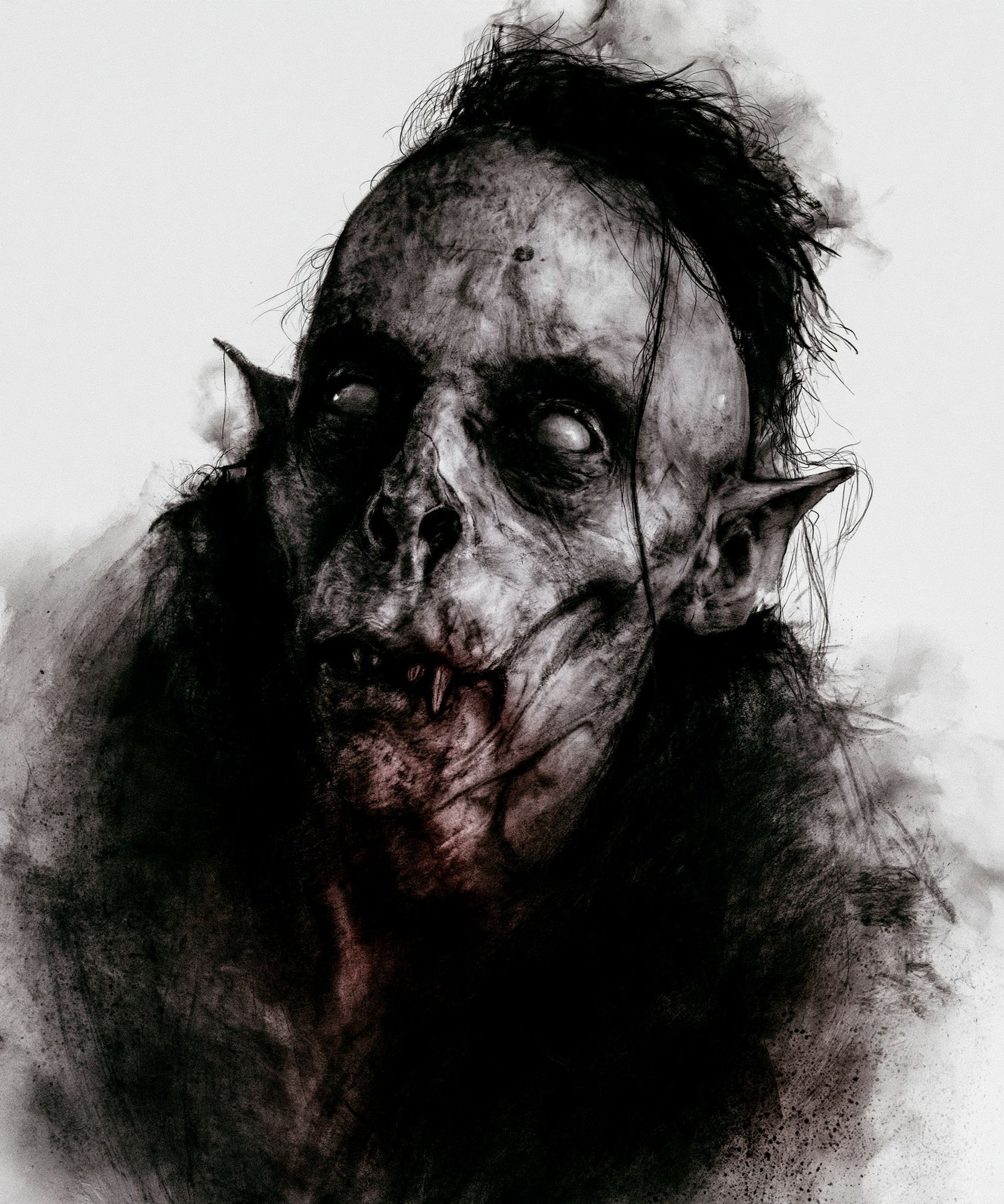 Gothic Vampire Portrait Print. poster detail