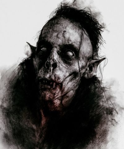 Gothic Vampire Portrait Print. poster