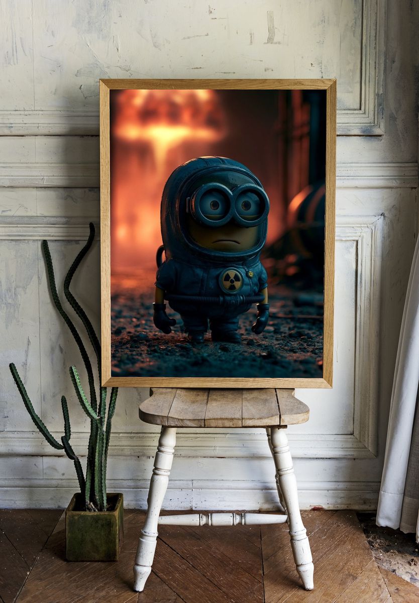 Minion in Hazmat Suit Poster. — room view 1