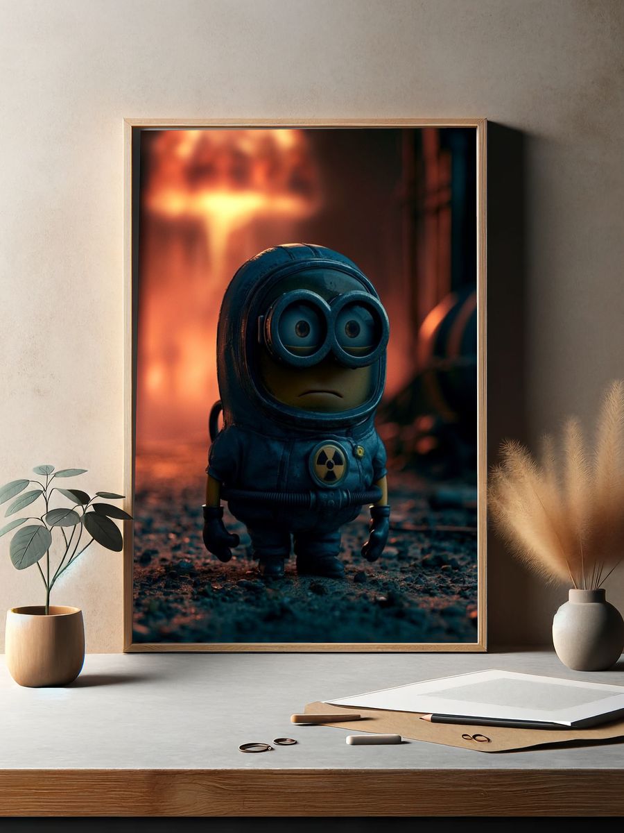 Minion in Hazmat Suit Poster. — room view 2