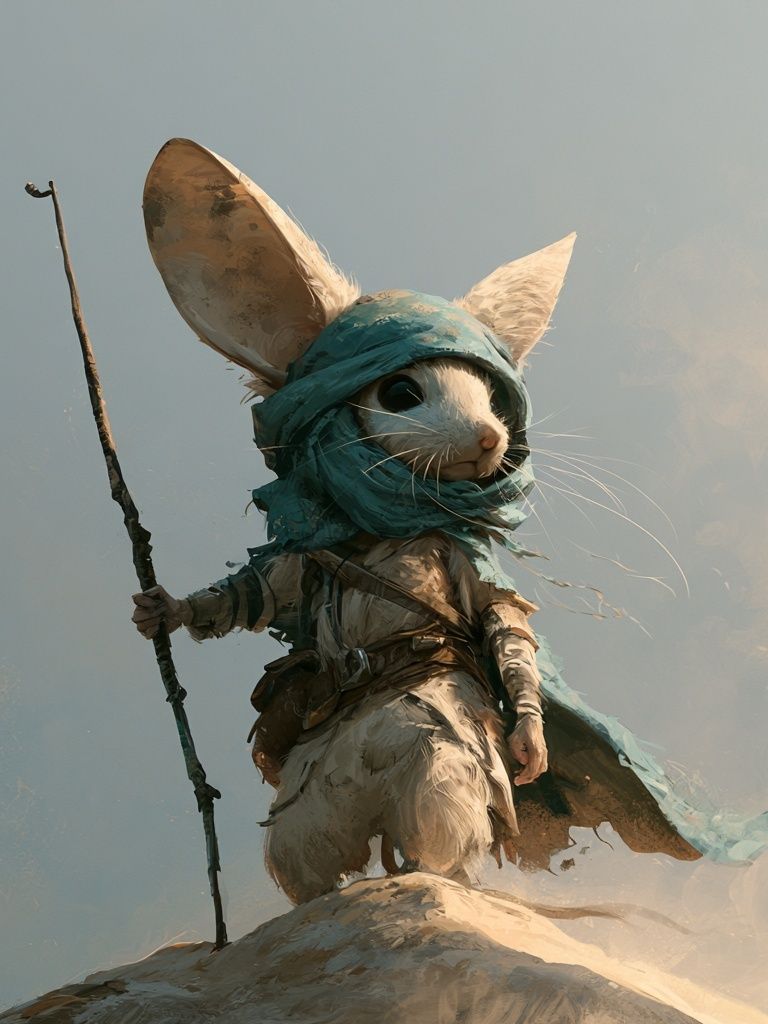 Mouse Wanderer Digital Art Poster. poster detail