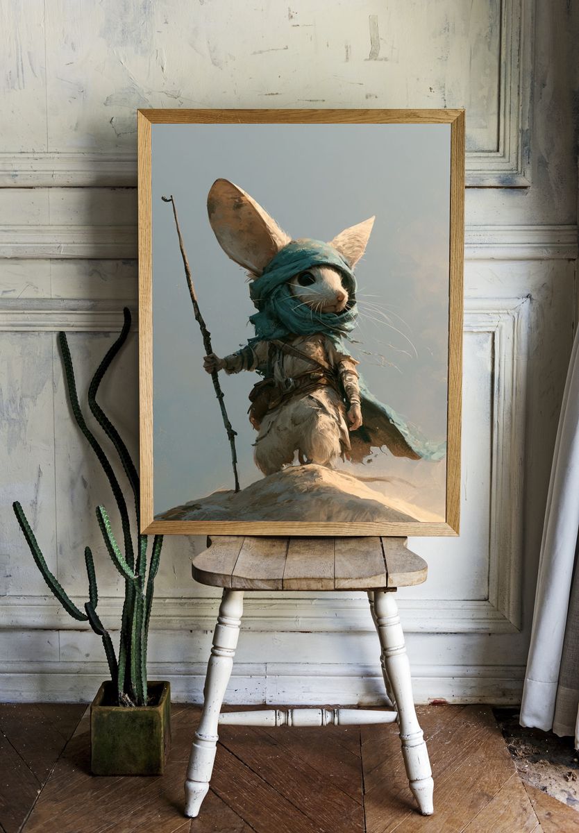 Mouse Wanderer Digital Art Poster. room preview
