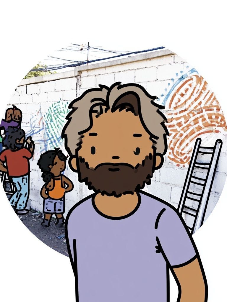 Street Art Portrait Poster. poster — illustration art