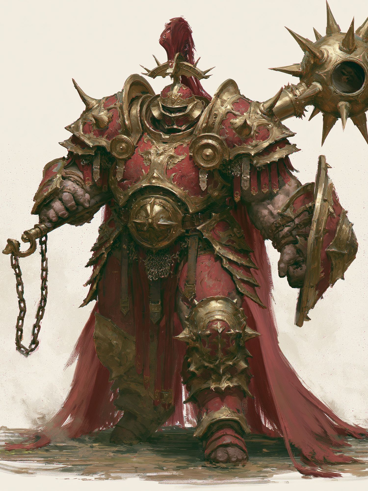 Armored Warlord Fantasy Print. poster detail