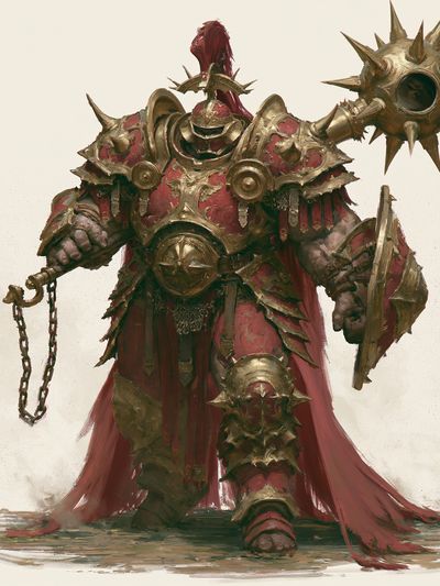 Armored Warlord Fantasy Print. poster