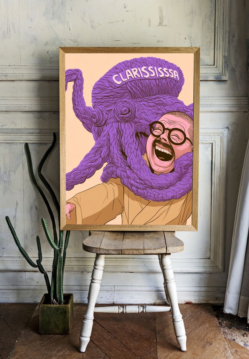 Clarississa Pop-Art Portrait Poster. room preview