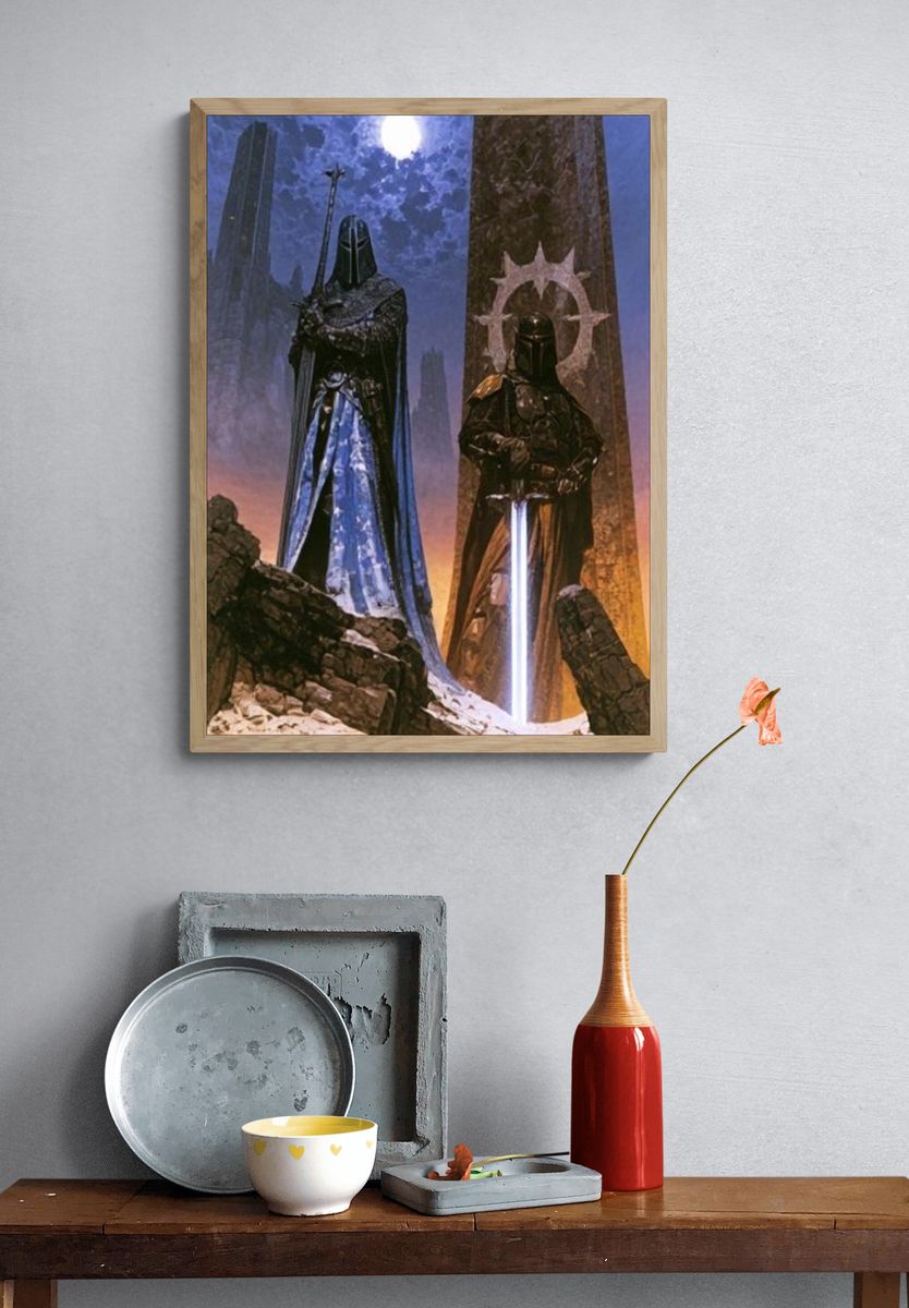 Dark Fantasy Guardians Poster. — room view 3