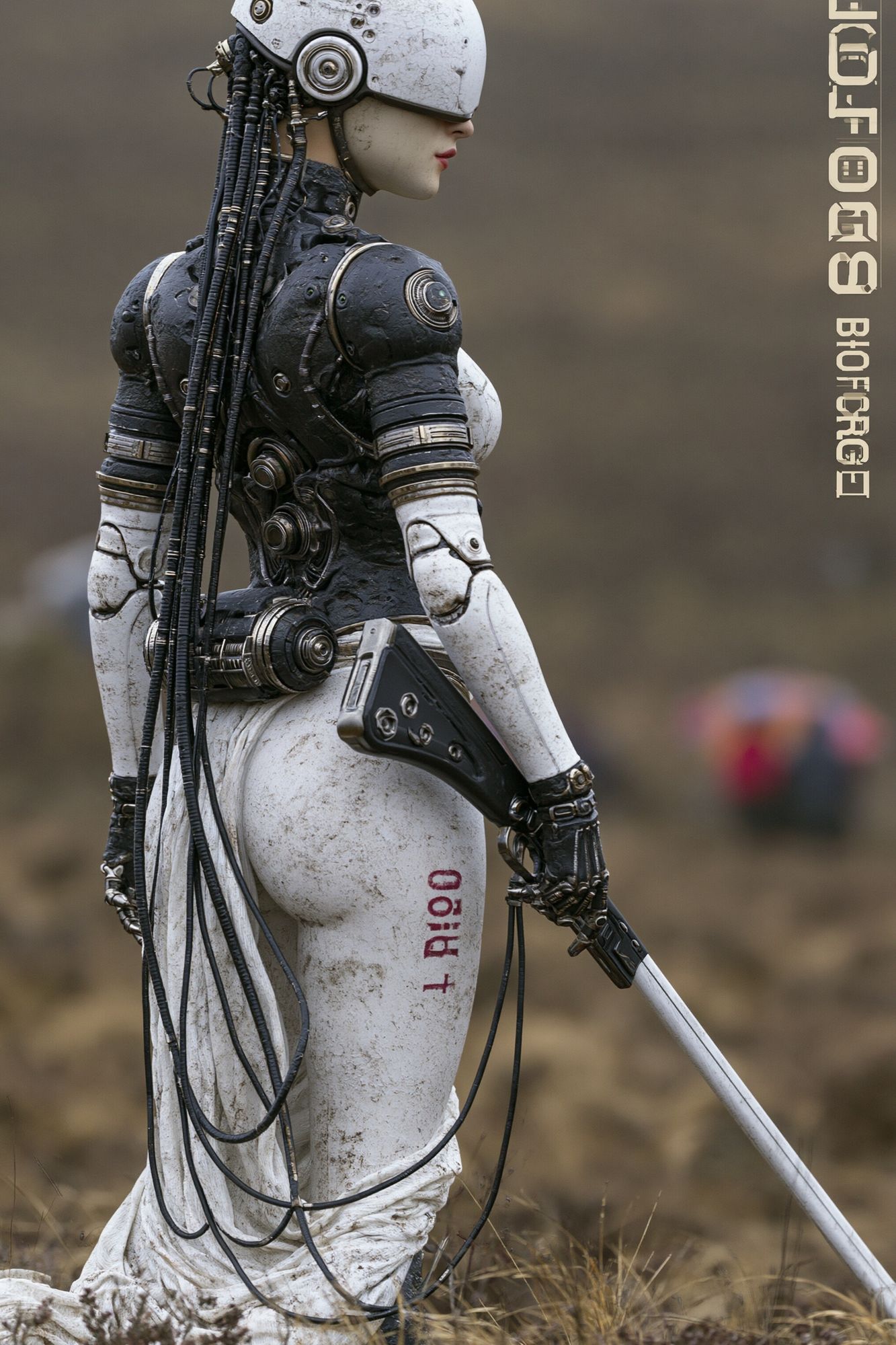 Cybernetic Warrior — Sci-Fi Print. poster — illustration art