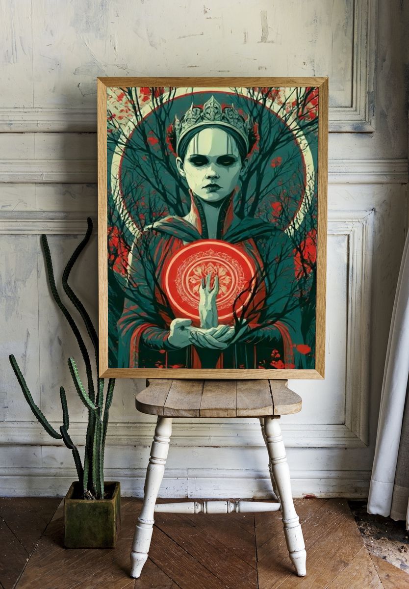 Dark Queen Surrealism Poster. — room view 1