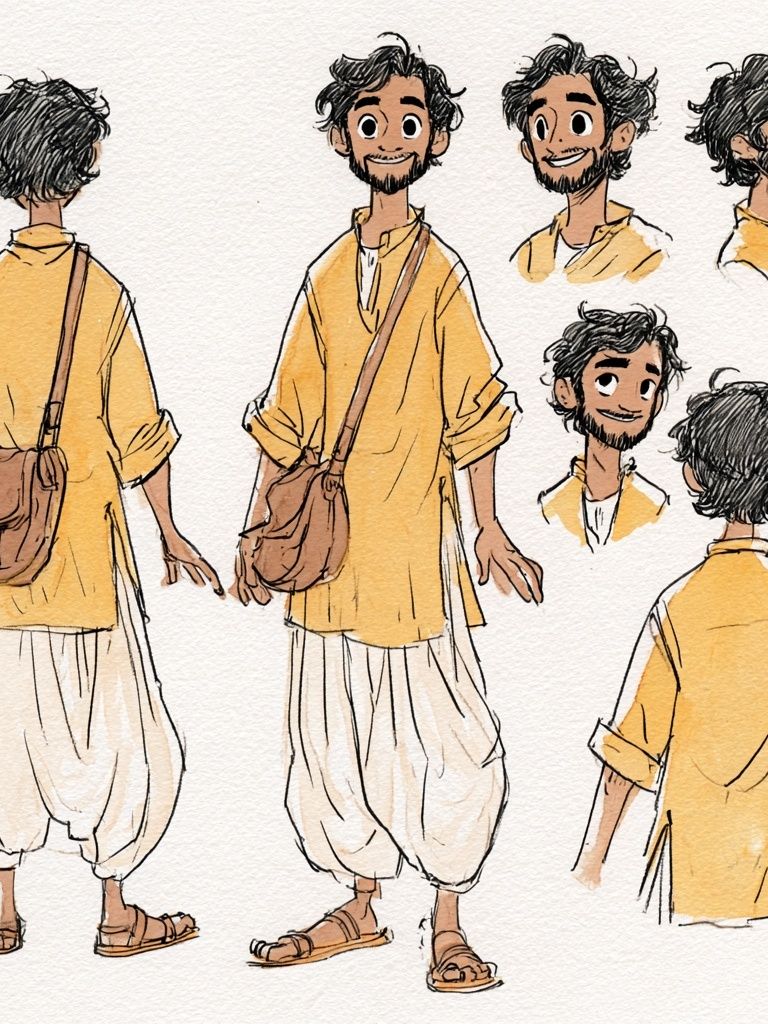 Character Design Sketch Illustration Poster. poster — illustration art