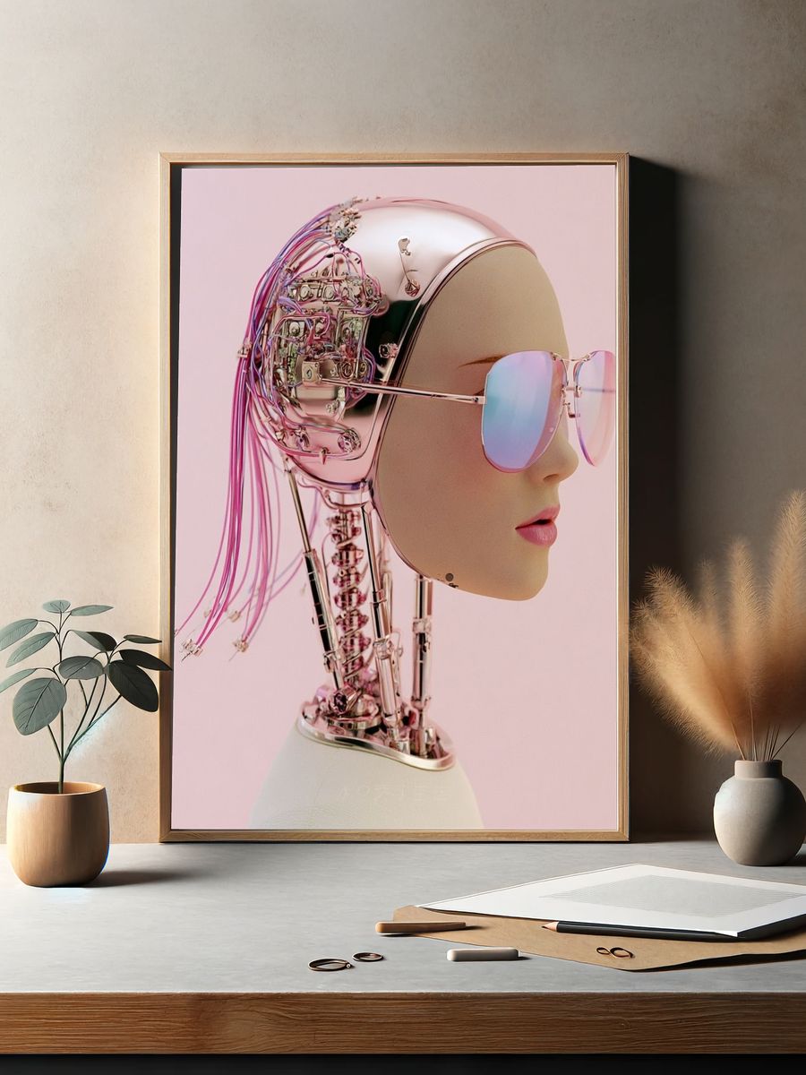 Seedling at Sunset Illustration Poster. — room view 2