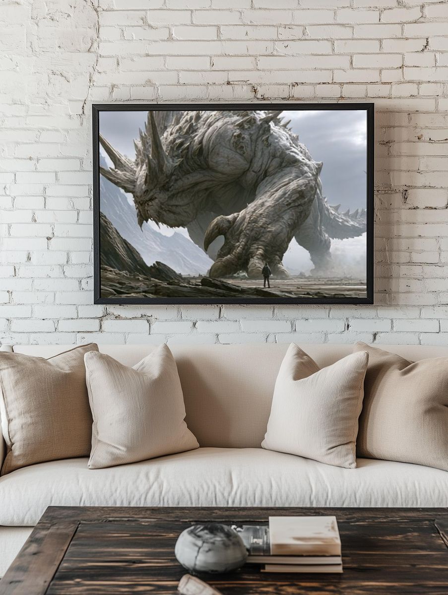 Colossal Dragon Mountain Poster. room preview