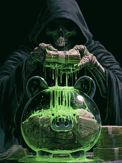 Grim Reaper Cash Flow Poster.
