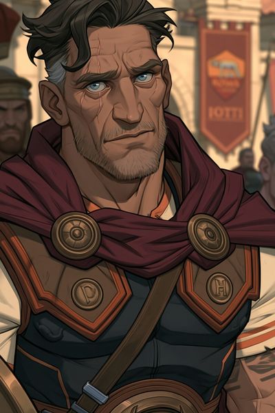 Fantasy Warrior Portrait Print. poster