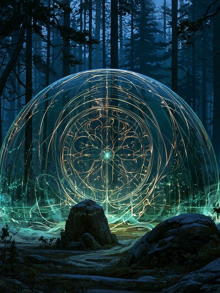 Enchanted Forest Orb Print. poster detail