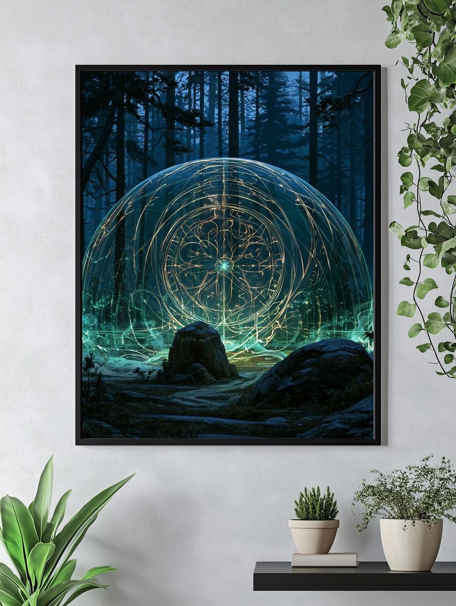 Enchanted Forest Orb Print. — room view 4