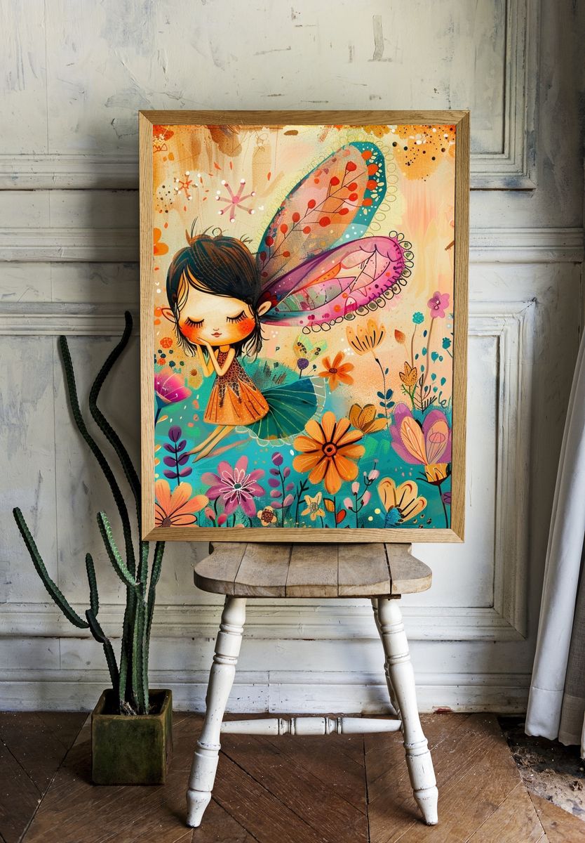 Fairy Garden Digital Art Print. — room view 1