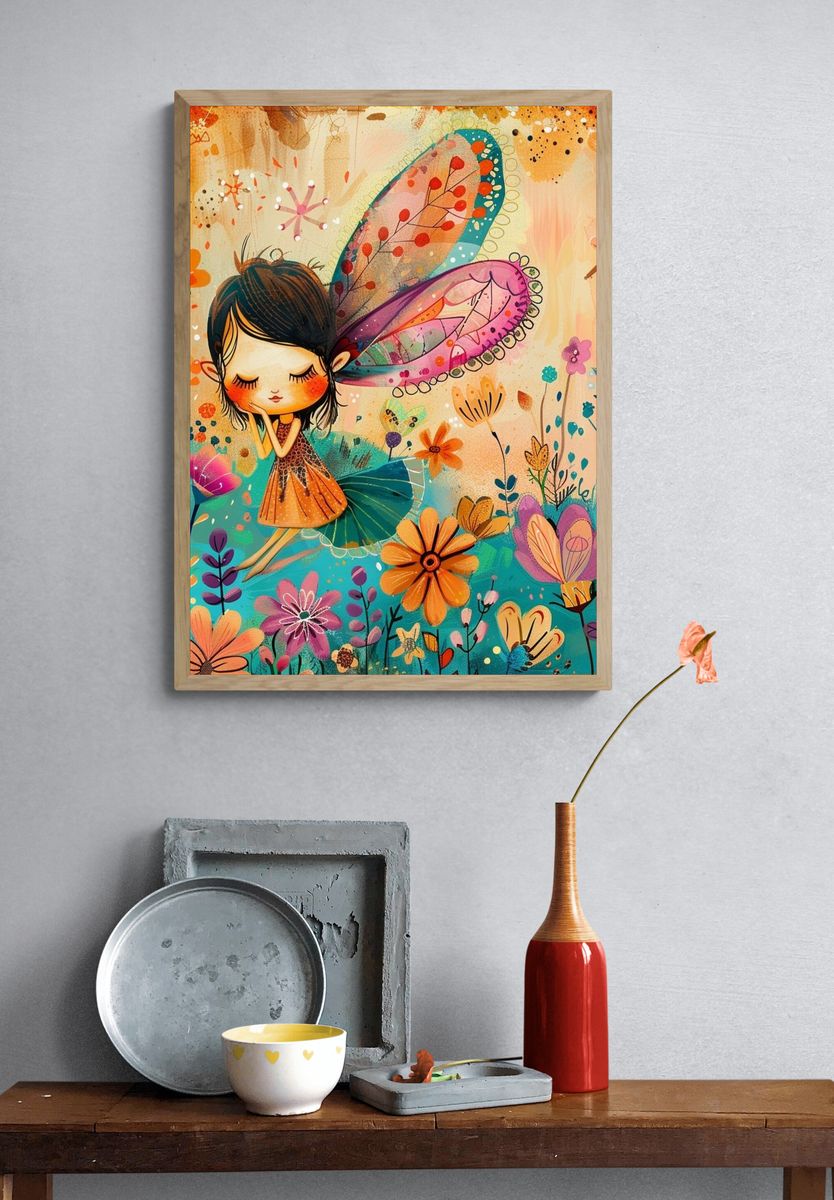 Fairy Garden Digital Art Print. — room view 3