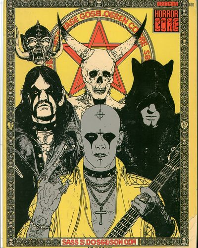 Horror Core Band Illustration Poster.