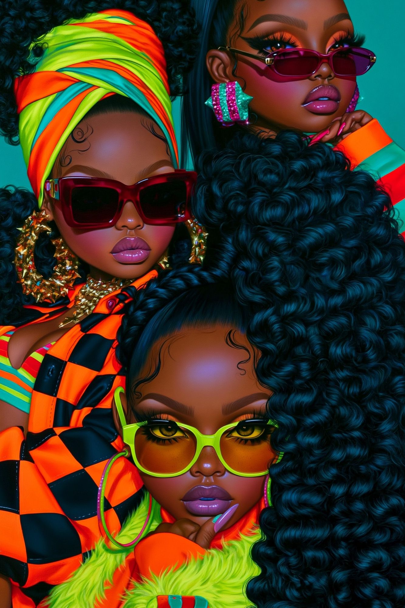 Bold Fashion Portrait Poster. poster detail