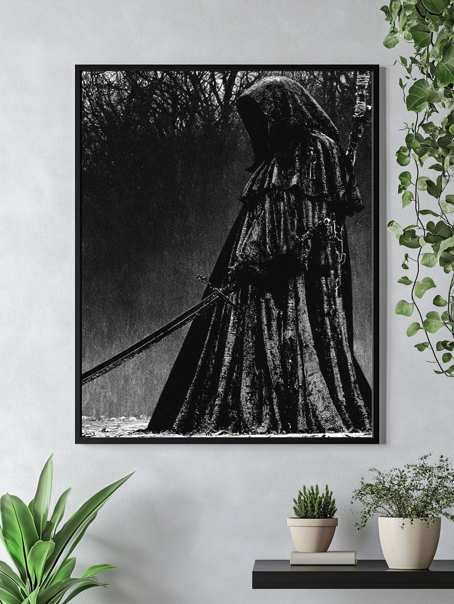 Grim Reaper Gothic Print. — room view 4
