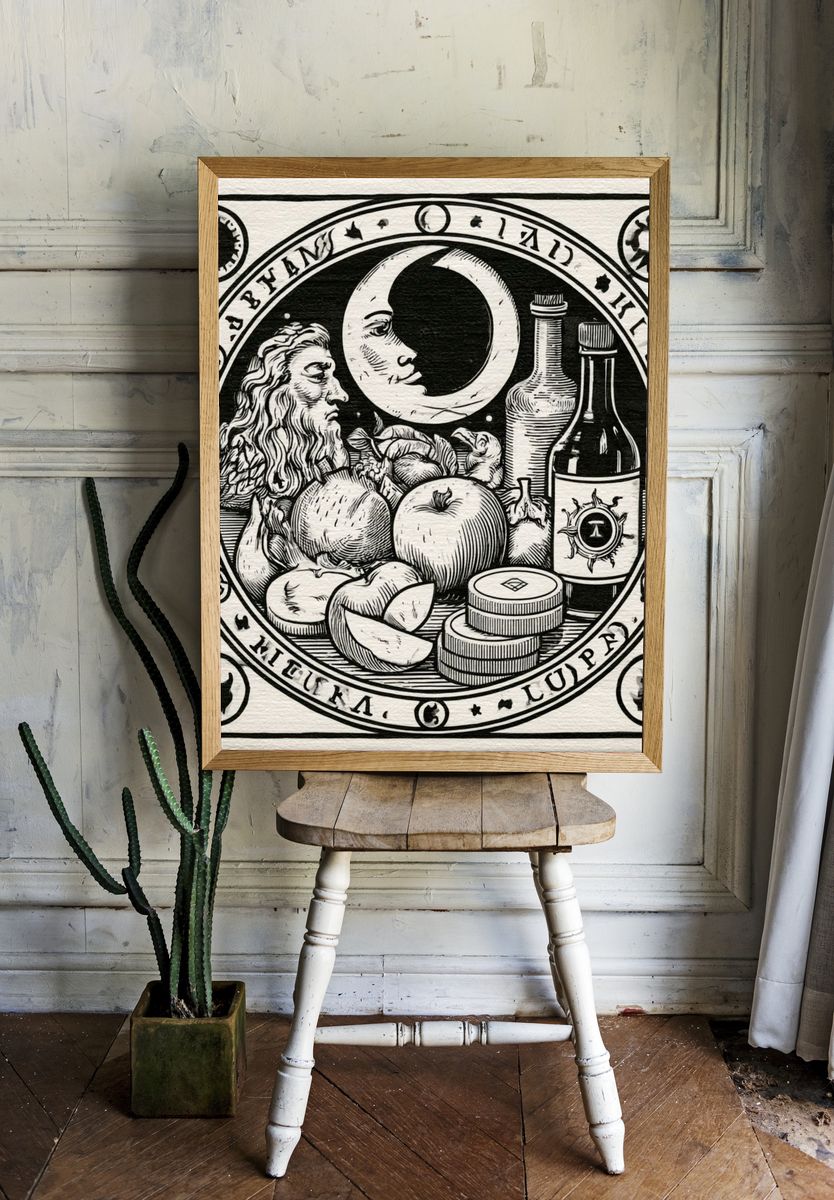 Alchemical Still Life Illustration Poster. room preview