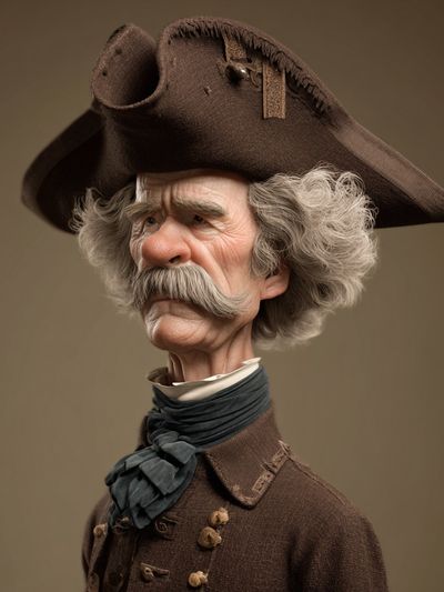Colonial Gentleman Portrait Print. poster print