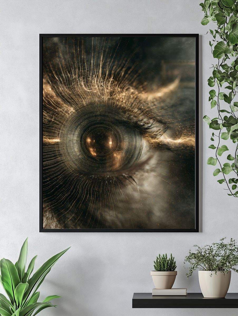 Cosmic Eye Surrealism Poster. — room view 4