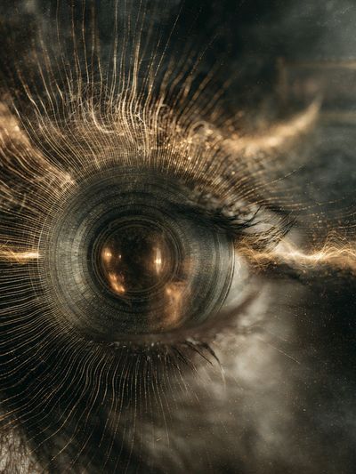 Cosmic Eye Surrealism Poster.
