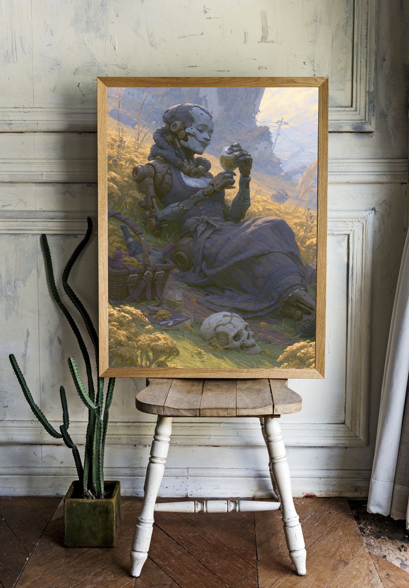 Cybernetic Garden Rest Poster. — room view 1
