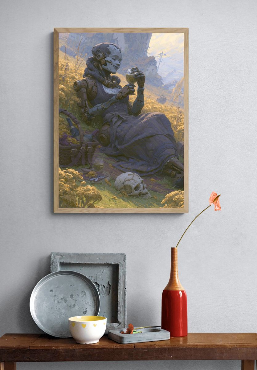 Cybernetic Garden Rest Poster. — room view 3