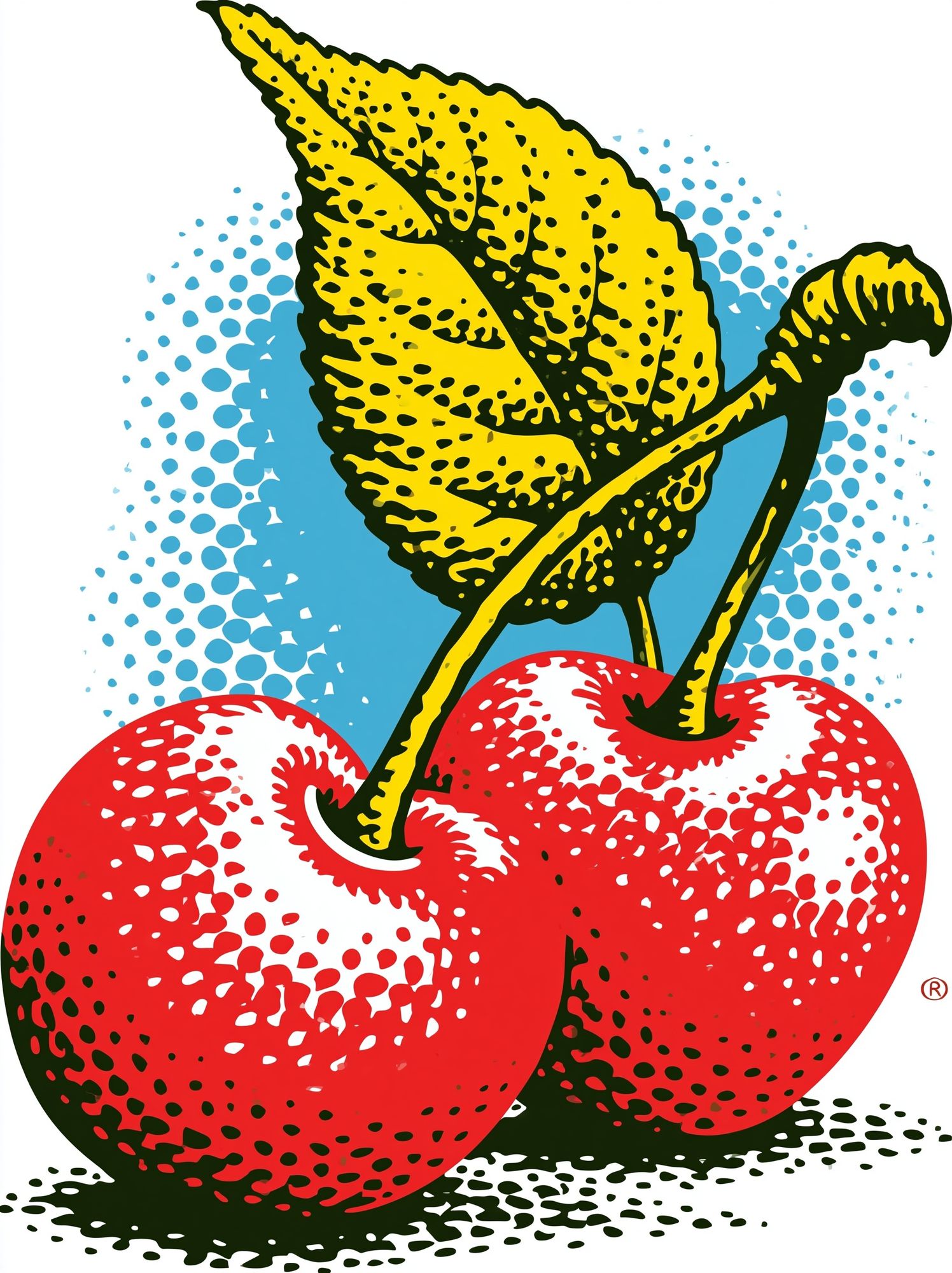 Pop Art Apple Poster. poster — illustration art