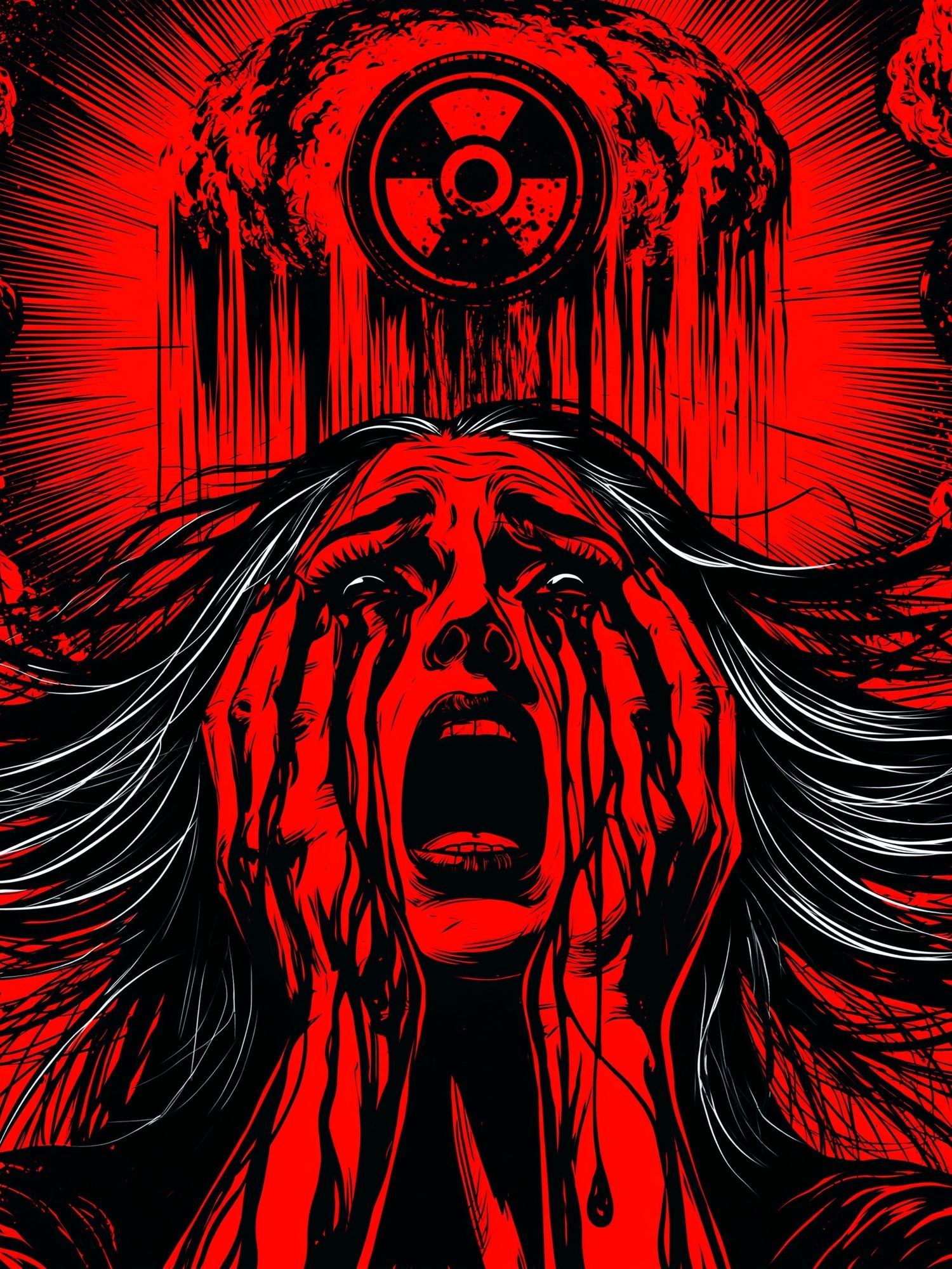 Nuclear Scream Horror Poster. poster detail