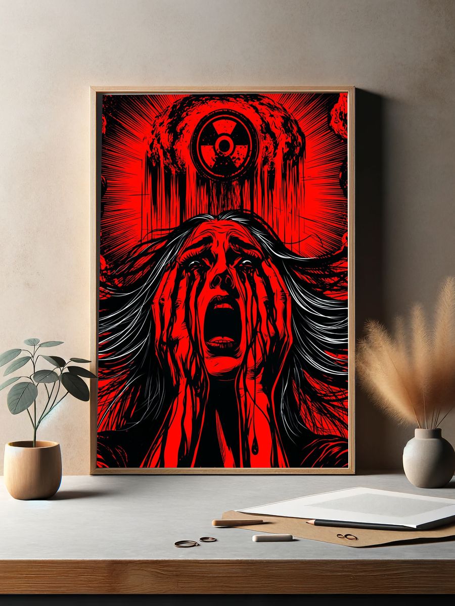 Nuclear Scream Horror Poster. — room view 2