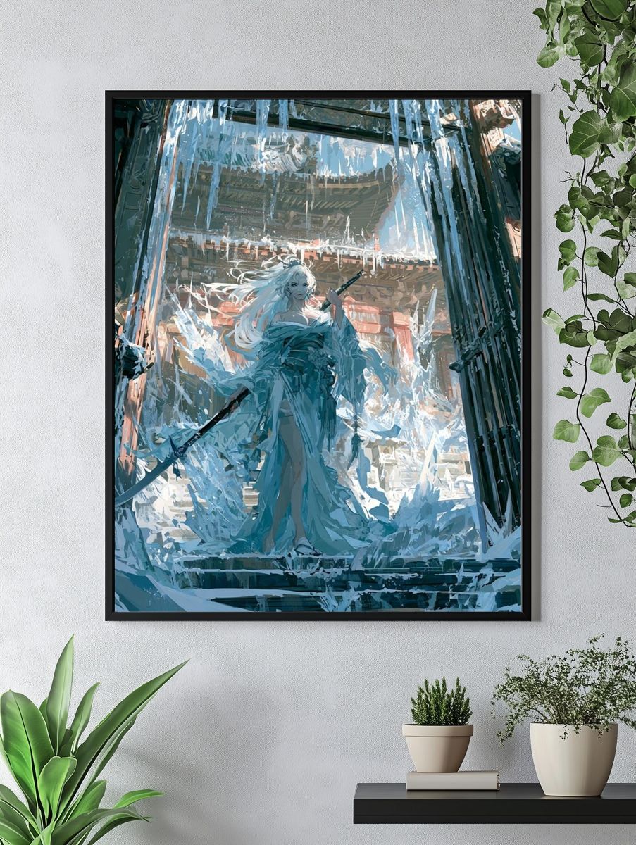 Ice Palace Warrior Illustration Poster. — room view 4