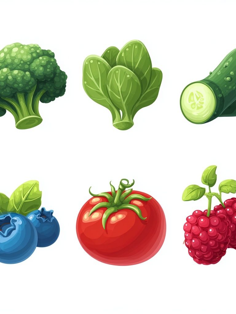 Fresh Produce Illustration Poster. poster — illustration art