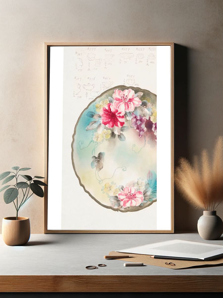 Design Plate (1880-1910) painting high. — room view 2