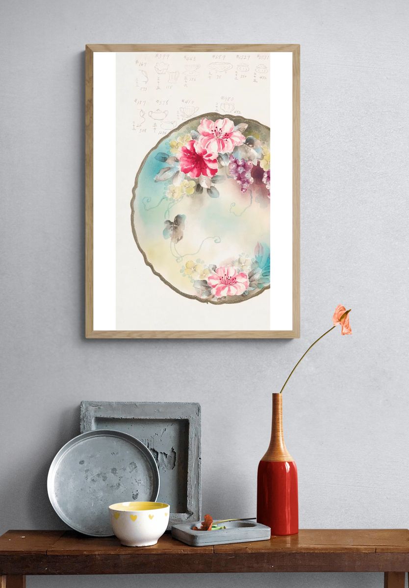Design Plate (1880-1910) painting high. — room view 3