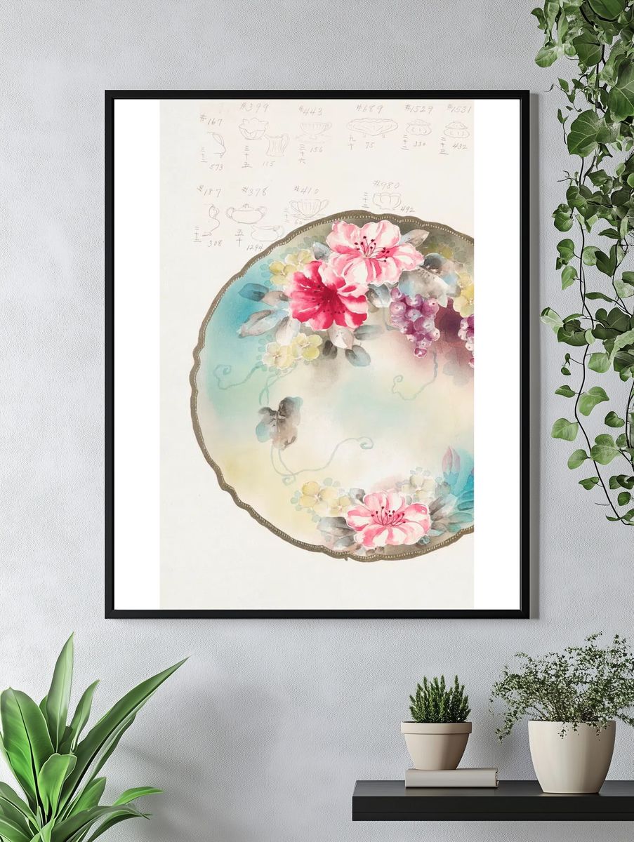 Design Plate (1880-1910) painting high. — room view 4